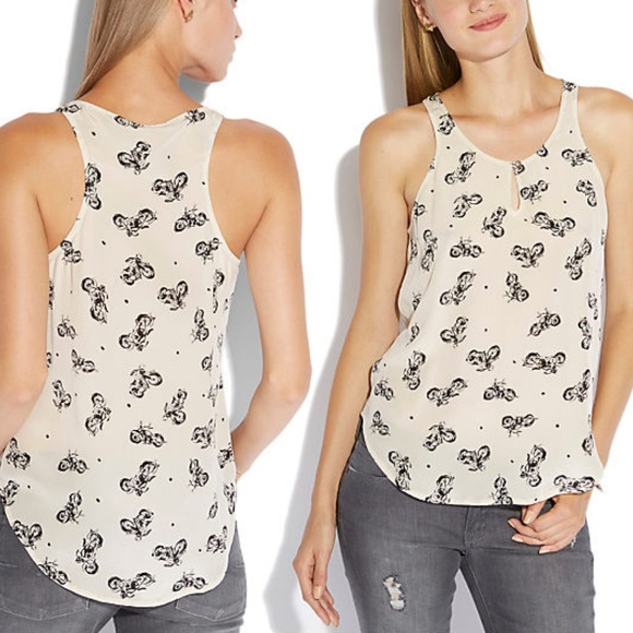Lucky Brand Tops - Lucky Brand Silk Motorcycle Top